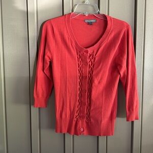 Isabella Rodriguez Coral Cardigan size Small